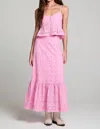 Saltwater Luxe Tatumn Maxi Skirt In Lace Peony