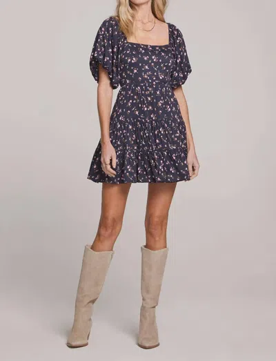 Saltwater Luxe Teagan Mini Dress In Midnight In Multi