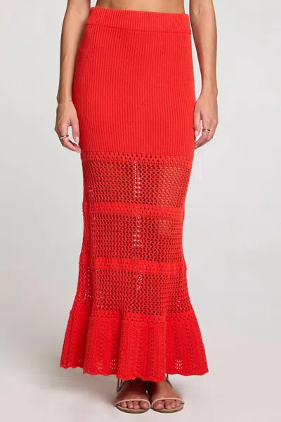 Saltwater Luxe Tegan Skirt In Ruby In Red