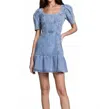 Saltwater Luxe Tess Mini Dress In Indigo In Multi
