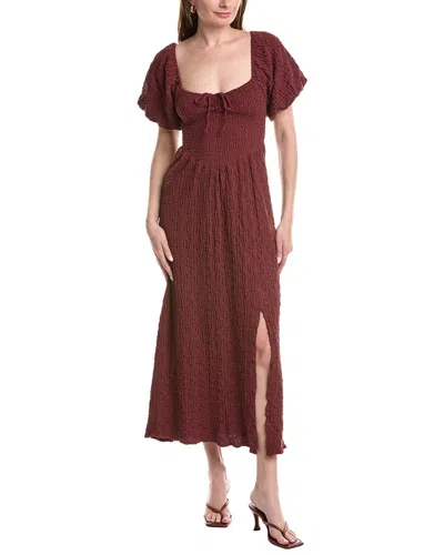 Saltwater Luxe Textured Midi Dress In Multi