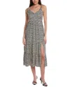 Saltwater Luxe Tiered Maxi Tank Dress In Black