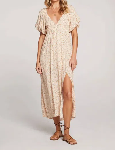 Saltwater Luxe Tristan Midi Dress In Sand In Neutral