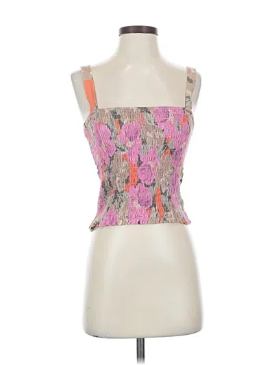 Pre-owned Saltwater Luxe Tube Top Pink Strapless Neckline Tops