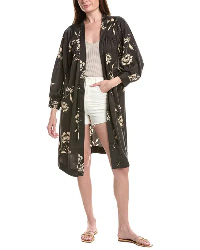 Saltwater Luxe Tunic Blouse In Black