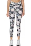 Saltwater Luxe Vintage Petal Legging In Black In Multi