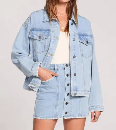 Saltwater Luxe Violetta Jacket In Ocean Wash In Blue