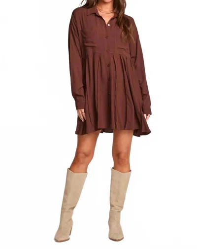 Saltwater Luxe Women's Aurella Mini Dress In Brown