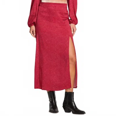 Saltwater Luxe Women's Narissa Midi Skirt In Red