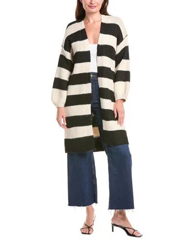 Saltwater Luxe Wool-blend Cardigan In Black