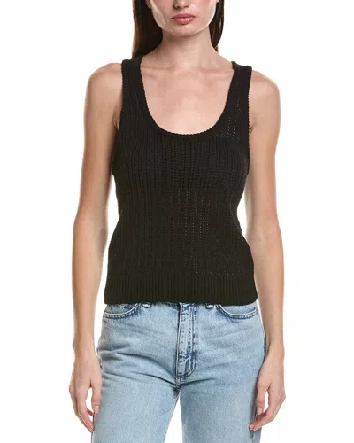 Saltwater Luxe Wool-blend Tank Sweater In Black