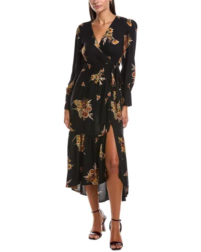 Saltwater Luxe Wrap Maxi Dress In Black