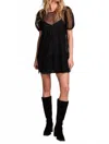 Saltwater Luxe Yaz Mini Dress In Black In Black
