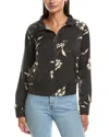 Saltwater Luxe Zip Front Bomber Jacket In Black