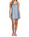 Saltwater Luxe Zira Mini Dress In Denim In Blue