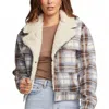 Saltwater Luxe Zumi Plaid Jacket In Multi In Animal Print
