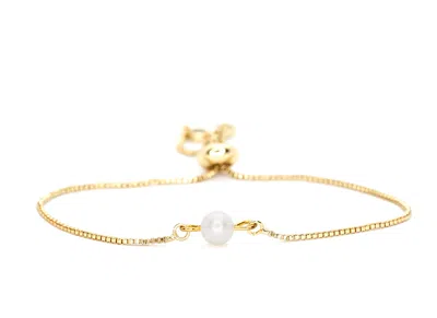 Salty Cali Women's Gold Fresh Water Pearl Bolo ~ Salty Shells