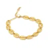 Salty Cali Women's Gold Puka Statement Bracelet
