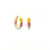 Salty Cali Women's Gold Rainbow Mini Hoops ~ Salty Pendants