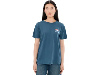 Salty Crew American Catch Boyfriend Tee Women's Clothing Midnight Navy: Md In Blue