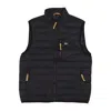 Salty Crew Barrier 2.0 Men's Sleeveless Down Jacket Vest Black In Black