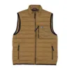 Salty Crew Barrier 2.0 Vest Workwear Men's Sleeveless Down Jacket Orange In Workwear Orange