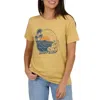 Salty Crew Beach Scene Boyfriend T-shirt Women's Graphic Print Red206 In Yellow