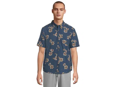 Salty Crew Breezer Performance Button Up In Blue