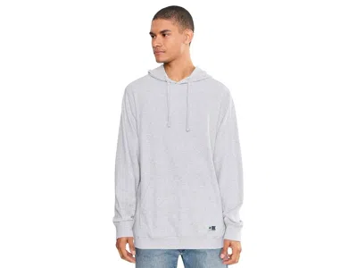 Salty Crew Cast Thermal Hood Men's T Shirt Athletic Heather: Lg, Cotton/polyester In White