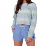 Salty Crew Dawn Patrol Mid Mid Weight Long Sleeve Top In Jade In Blue