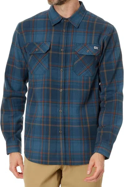 Salty Crew Daybreak Flannel Shirt In Navy In Blue