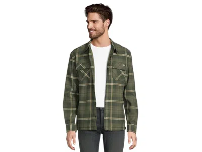 Salty Crew Fathom Long Sleeve Tech Shacket In Green