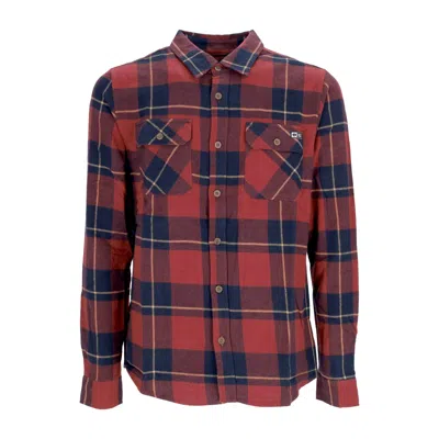 Salty Crew First Light Men's Long Sleeve Shirt Flannel Navy In Multi