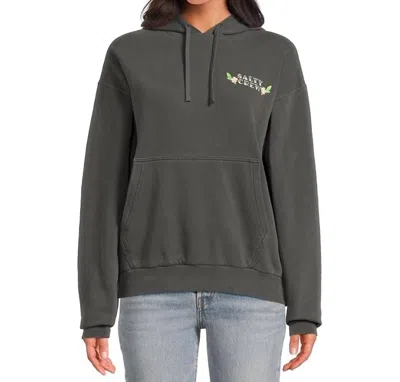 Salty Crew Hopper Oversized Vintage Hoodie In Faded Black In Multi