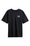 Salty Crew Kids' Flagship Fill Cotton Graphic T-shirt In Black