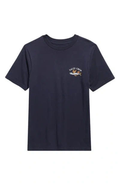 Salty Crew Kids' Fly Home Cotton Graphic T-shirt In Blue