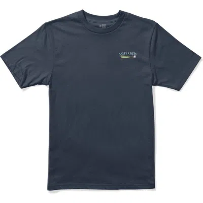 Salty Crew Kids' Lure Gear Cotton Graphic T-shirt In Blue