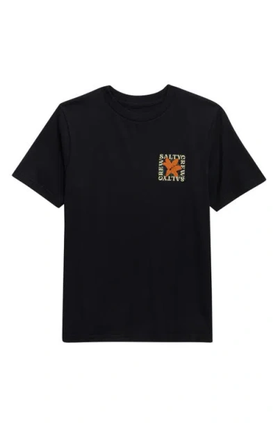 Salty Crew Kids' Petal Boys Graphic T-shirt In Black