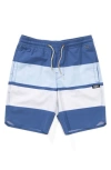 Salty Crew Kids' Session Volley Swim Trunks In Blue