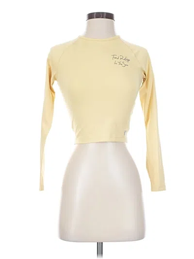 Pre-owned Salty Crew Long Sleeve T-shirt In Yellow