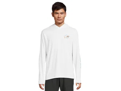 Salty Crew Lurking Hooded Sunshirt In White