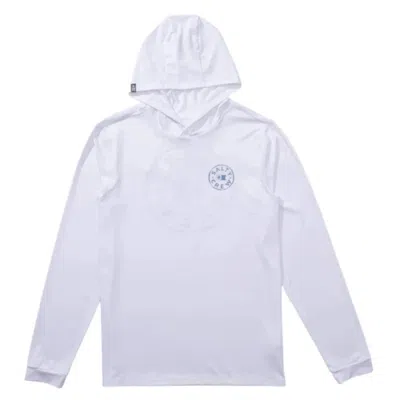 Salty Crew Lurking Sunshirt Men's White Cotton Hooded Long Sleeve Gbo1043