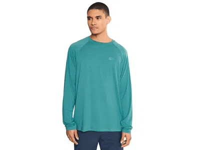 Salty Crew Mariner Lite Uv Long Sleeve Men's T Shirt Teal Blue: Sm In Green