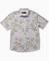 Salty Crew Men's Badland Short Sleeve Tech Woven In Natural In White