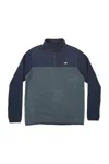 Salty Crew Men's Ballast Quarter Zip Fleece Pullover In Navy In Blue