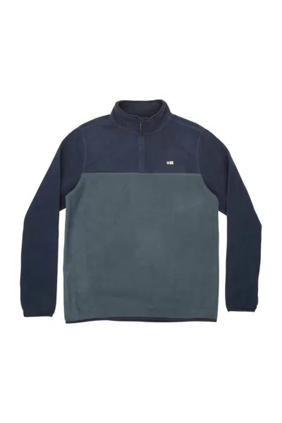 Salty Crew Men's Ballast Quarter Zip Fleece Pullover In Navy In Blue