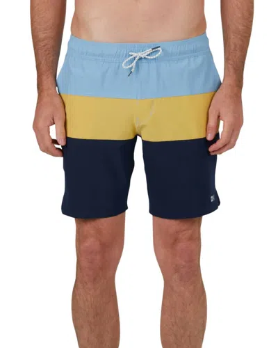 Salty Crew Men's Beacons Elastic Boardie In Seaweed In Blue