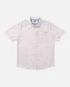 Salty Crew Men's Helmsman Uv Button Up Shirt In Oyster In White