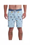 Salty Crew Men's Island Days 2 Boardies In Aqua In Blue