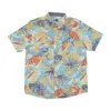 Salty Crew Men's Short Sleeve Shirt Large Kine Woven Shirt Seaweed In Multi